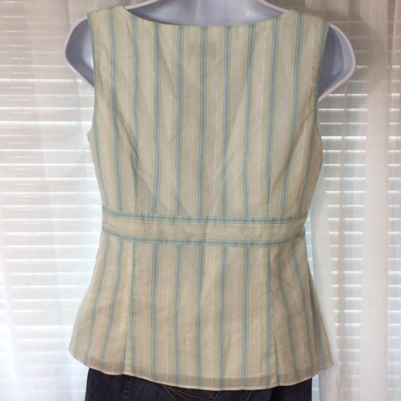 Loft Green/White Stripe Shell Size 4 - Picture 5 of 10